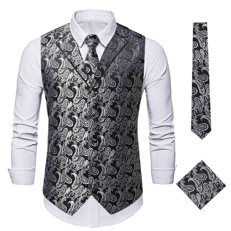 Herren elegante Weste mit Paisley-Muster Echoarchiv