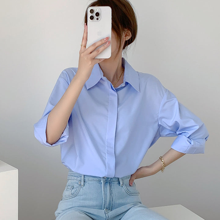Damen Stilvolle Oversized Bluse Echoarchiv