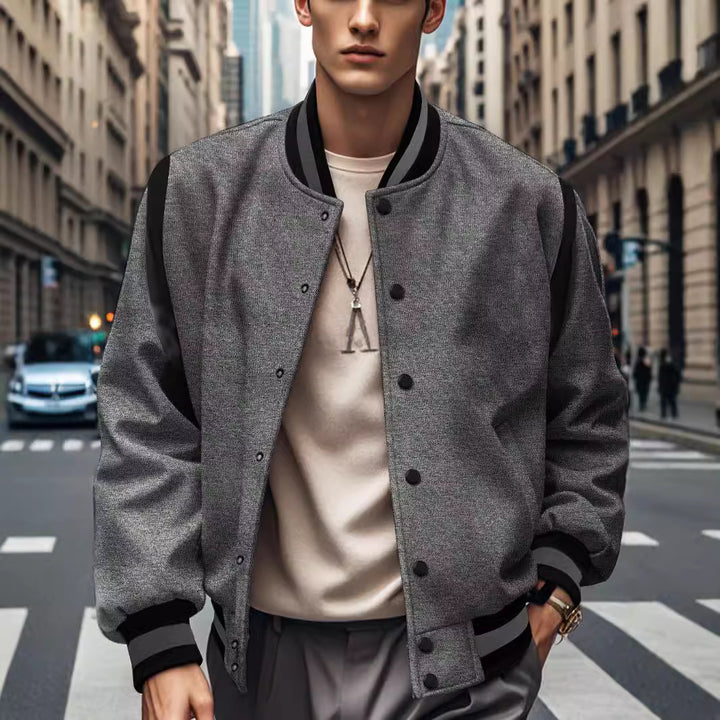 Herren modische Bomberjacke mit Kontrastdetails Echoarchiv