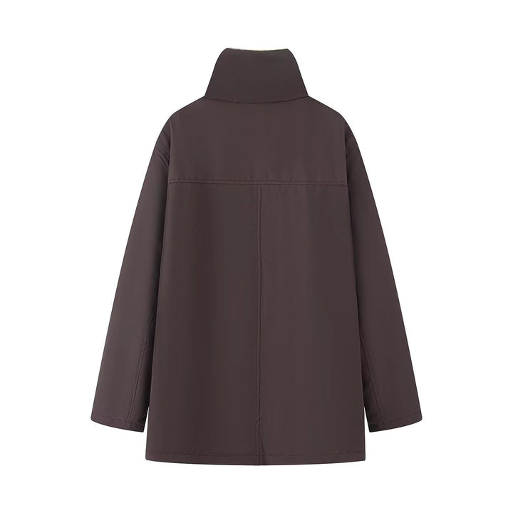 Damen Wattierte Parka‑Jacke mit hohem Teddykragen und aufgesetzten Klappentaschen Echo Archiv