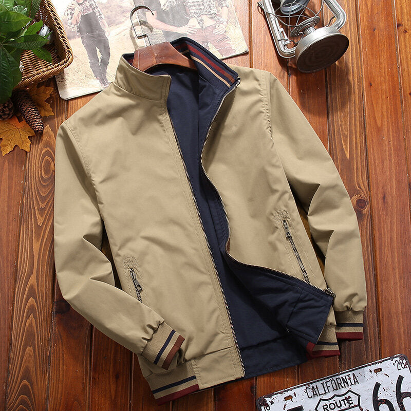Herren Stylische Übergangsjacke mit hoch geschlossenem Kragen Echo Archiv