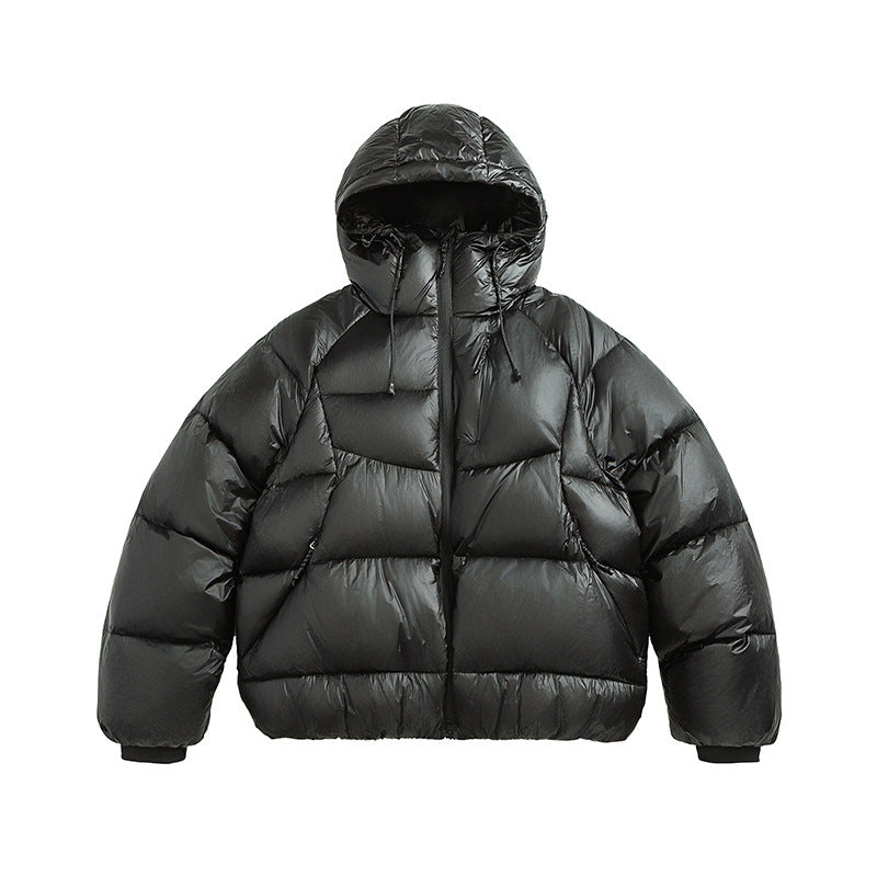 Unisex Stepp-Daunenjacke mit Kapuze und leichter Wärmeisolierung Echo Archiv