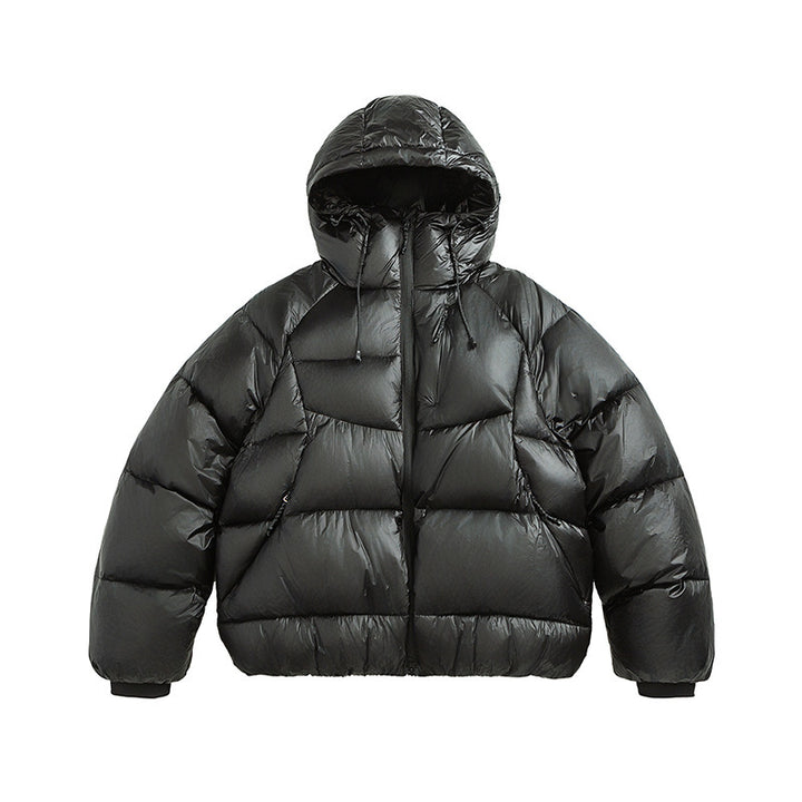 Unisex Stepp-Daunenjacke mit Kapuze und leichter Wärmeisolierung Echo Archiv