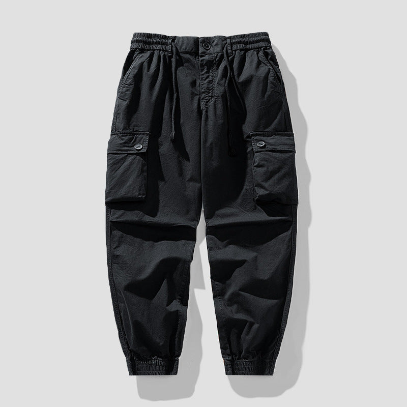 Herren Cargo-Joggerhose im Tapered-Utility-Stil mit elastischem Bund und Klapptaschen Echo Archiv