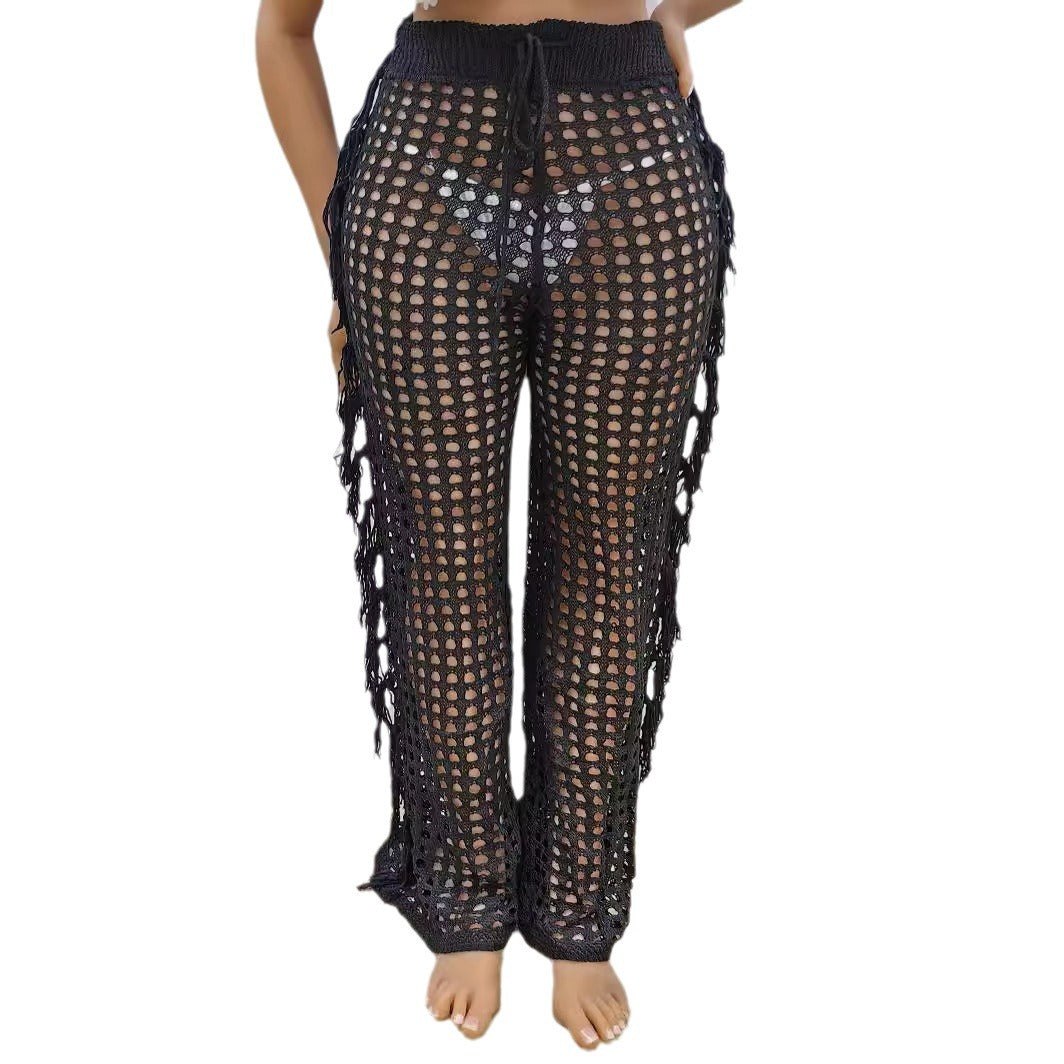 Damen luftige Häkelstrandhose Echo Archiv