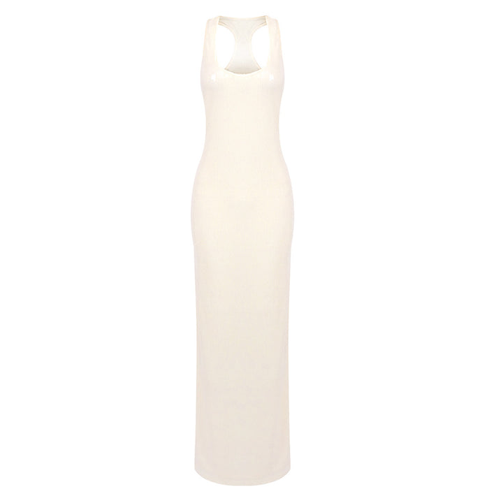 Damen figurbetontes Maxikleid mit Cut-Out-Details und raffinierten Trägern Echo Archiv