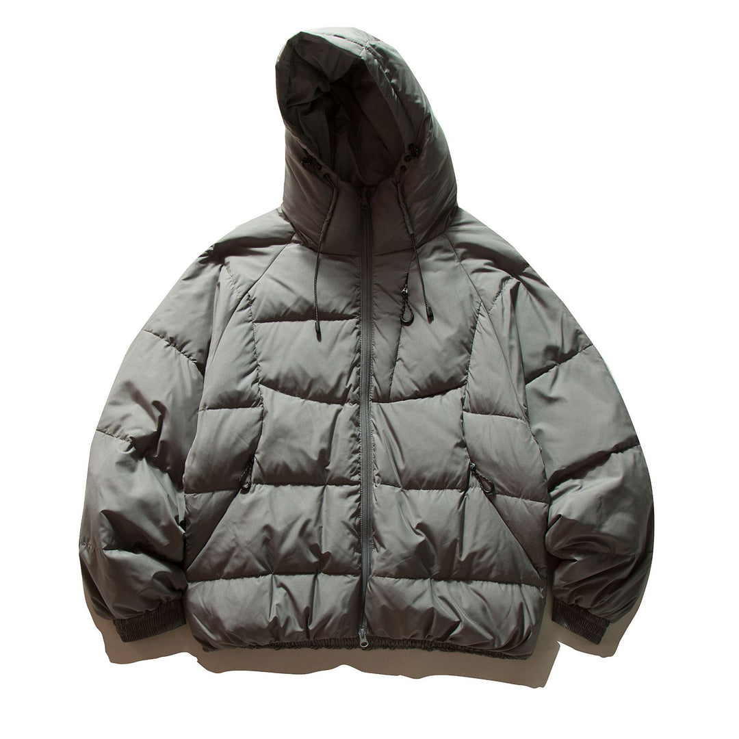 Herren Voluminöse Steppjacke mit Thermo-Isolierung und hoher Kapuze Echoarchiv