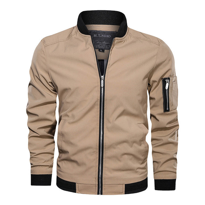 Herren Modische Bomberjacke mit funktionalen Taschen Echo Archiv