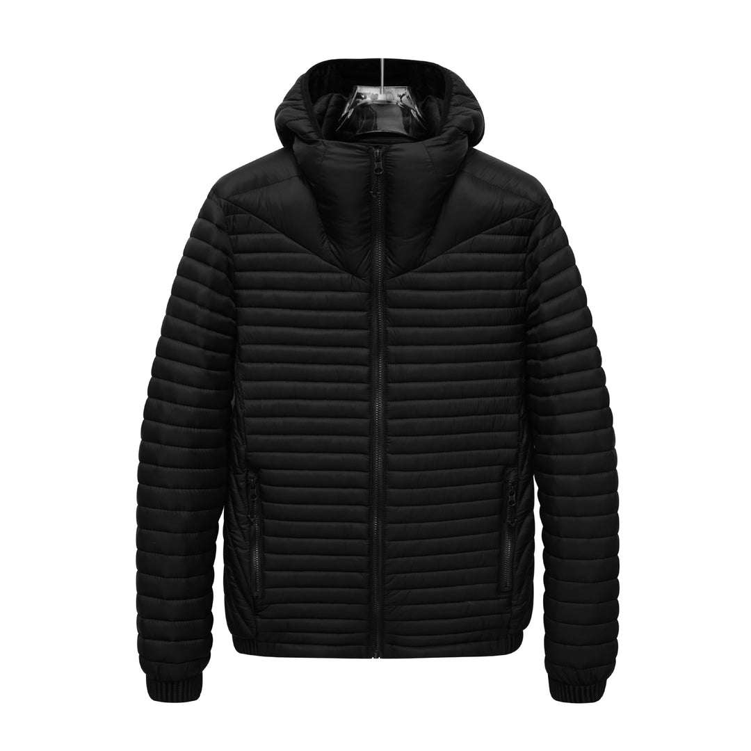 Herren Leichte Steppjacke mit Kapuze Echo Archiv