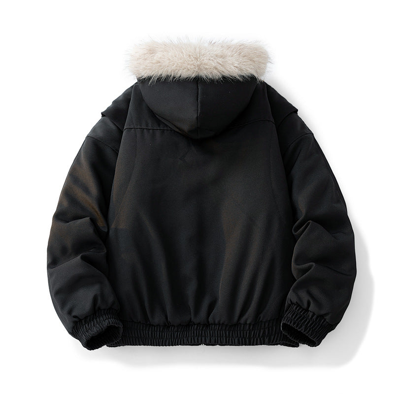 Herren Modische Camouflage-Winterjacke mit abnehmbarer Kapuze Echoarchiv