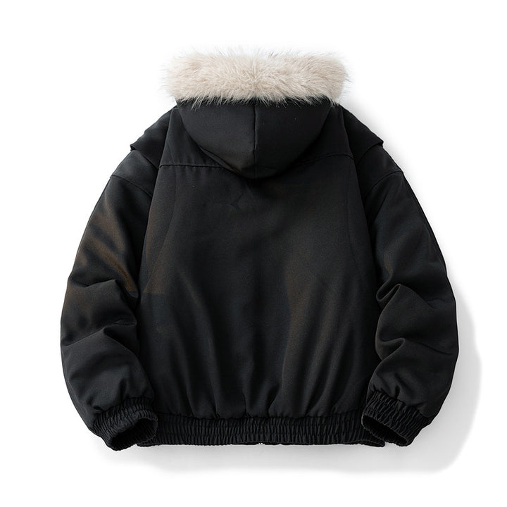 Herren Modische Camouflage-Winterjacke mit abnehmbarer Kapuze Echoarchiv