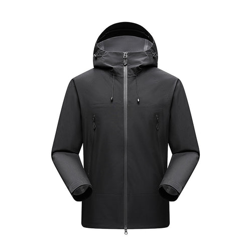Herren Minimalistische technische dreilagige Softshelljacke mit versiegelten Nähten und wasserdichtem Frontreißverschluss Echo Archiv