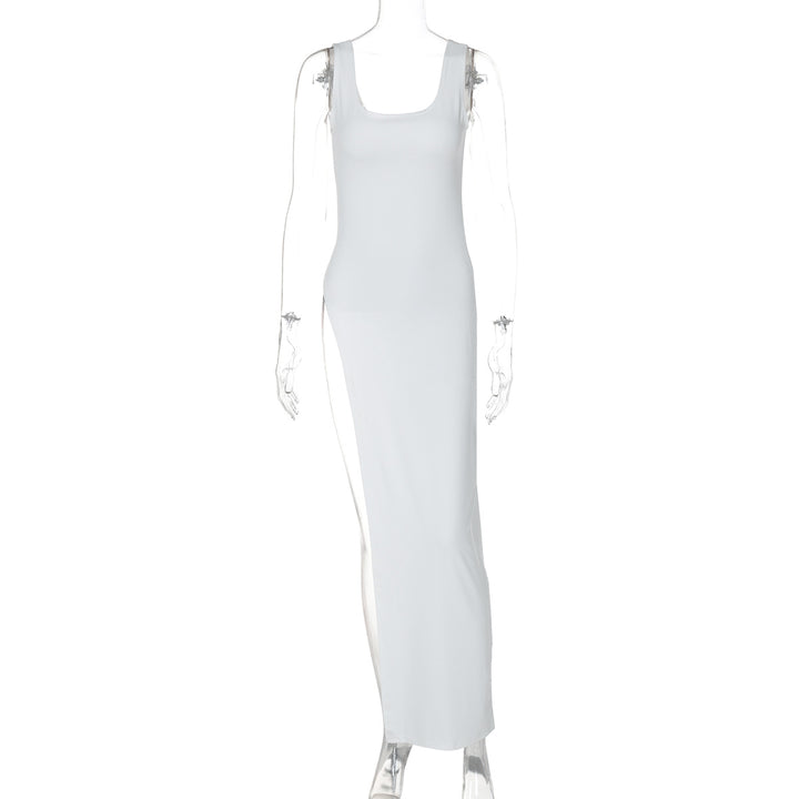 Damen Langarm Maxikleid mit hohem Schlitz Echo Archiv