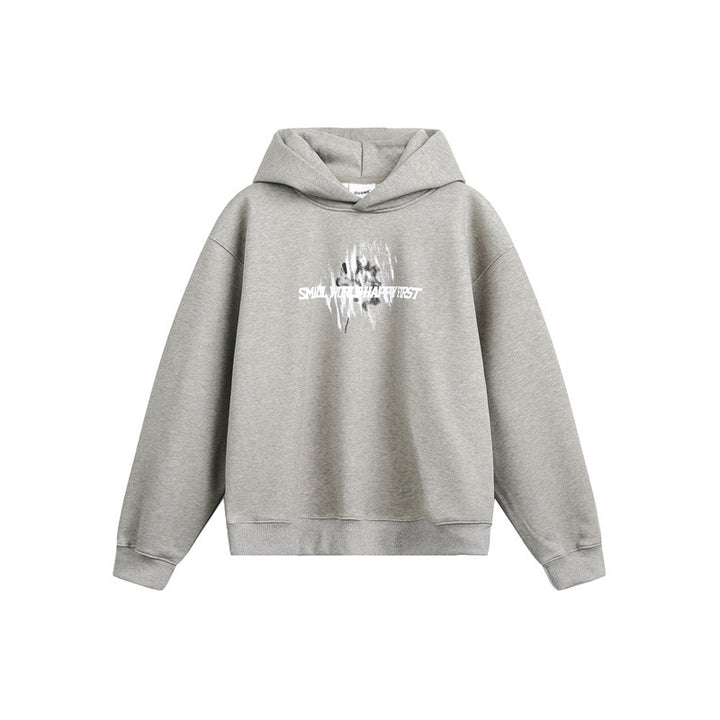 Unisex Kapuzenpullover mit relaxed Fit und abstraktem Frontprint Echoarchiv