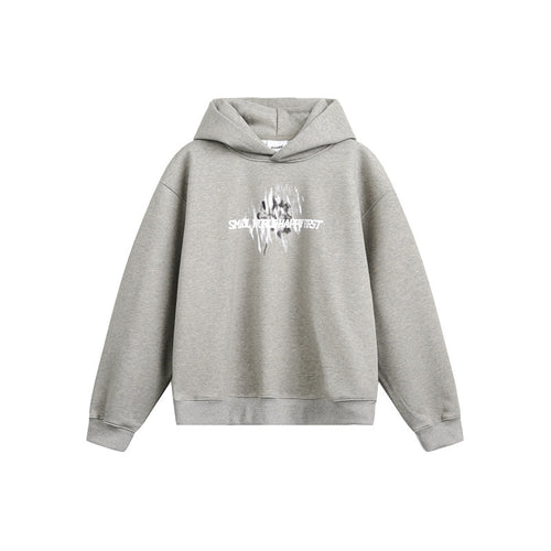 Unisex Kapuzenpullover mit relaxed Fit und abstraktem Frontprint Echoarchiv