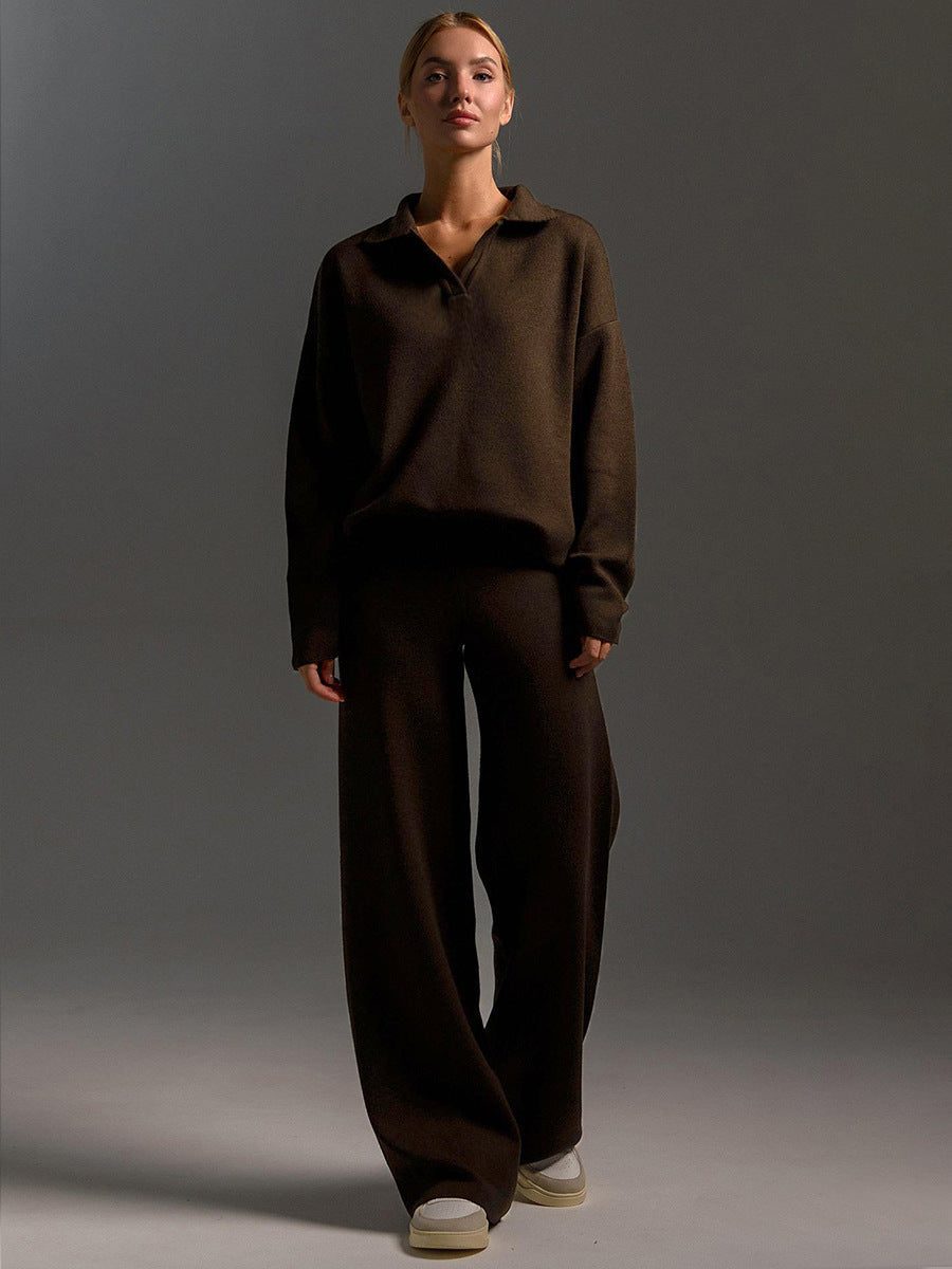Echoarchiv | Lounge Satz mit Weiten Hose und Poloshirt