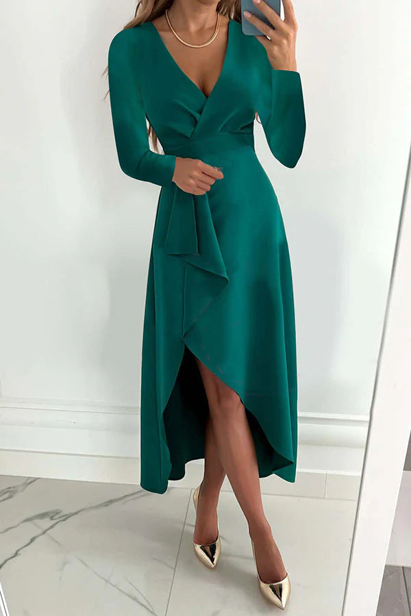Damen Elegantes Wickelkleid Echo Archiv
