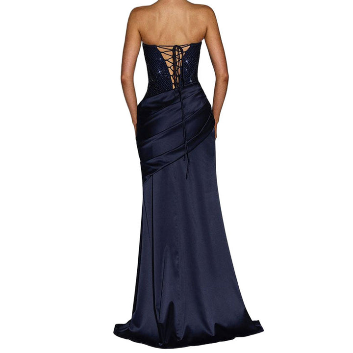 Damen Elegant Maxi-Kleid mit funkelndem Oberteil Echo Archiv