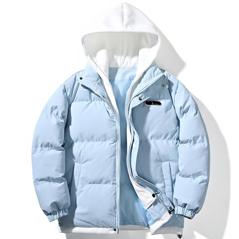 Damen Gepolsterte Oversize-Steppjacke mit Kapuze, Kordelzug & elastischen Bündchen Echoarchiv
