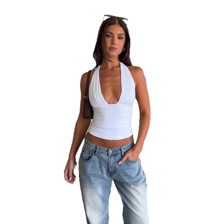 Damen Halter-Top mit raffiniertem Raffung Echo Archiv