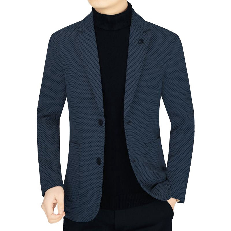 Herren Blazerjacke Elegant aus Stretch-Mikrofaser Echoarchiv