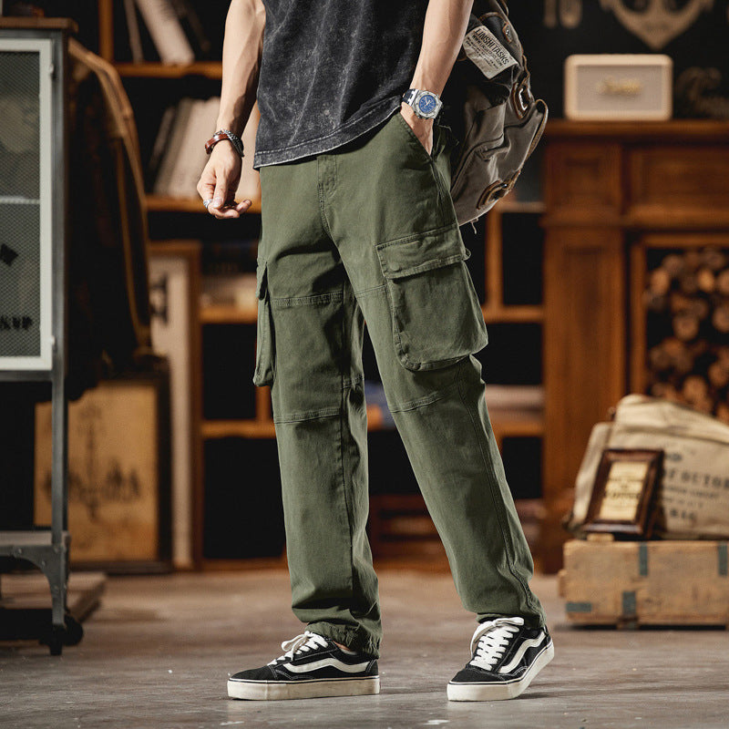 Herren Cargo-Hose im Utility-Look mit Knieabnähern und großen Klappentaschen Echo Archiv