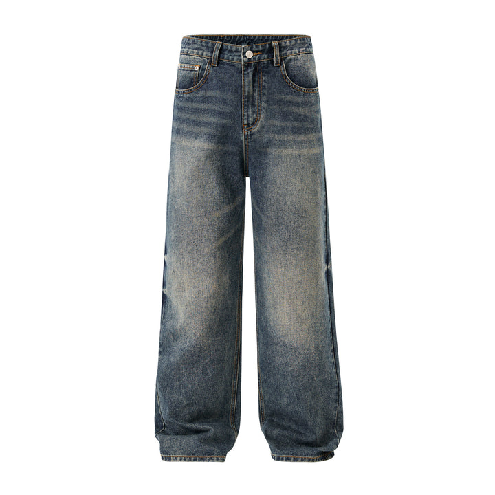 Herren Locker geschnittene Vintage-Denim Jeans mit extra weitem Bein Echo Archiv
