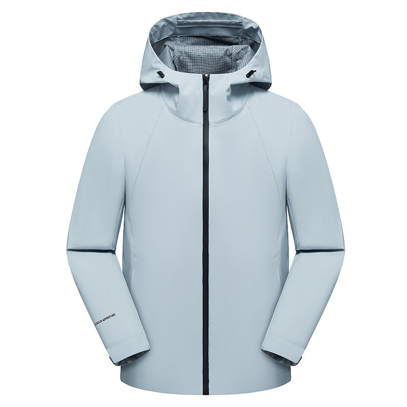 Herren dreilagige Softshell-Kapuzenjacke mit nahtversiegelter Wetterschutzmembran und ergonomischem Schnitt Echoarchiv