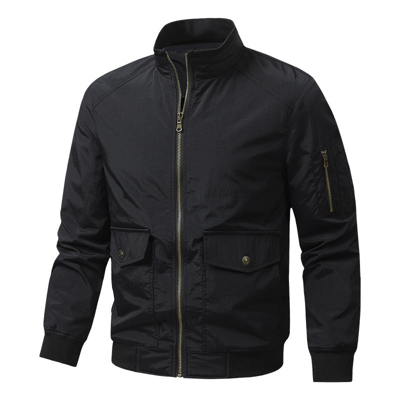 Herren Sportliche Jacke mit hohen Kragen und praktischen Taschen Echo Archiv