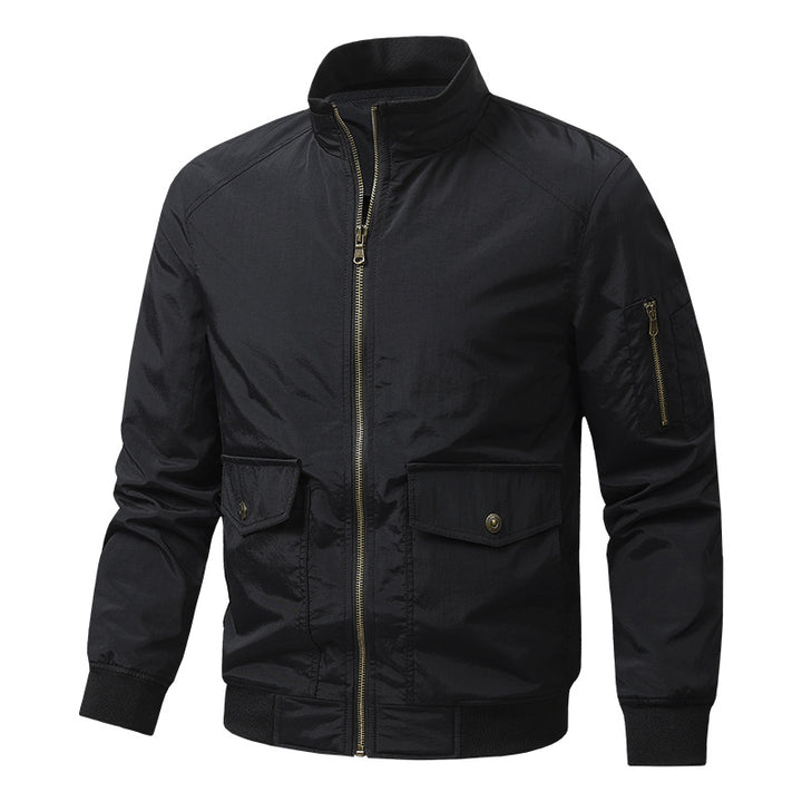 Herren Sportliche Jacke mit hohen Kragen und praktischen Taschen Echo Archiv