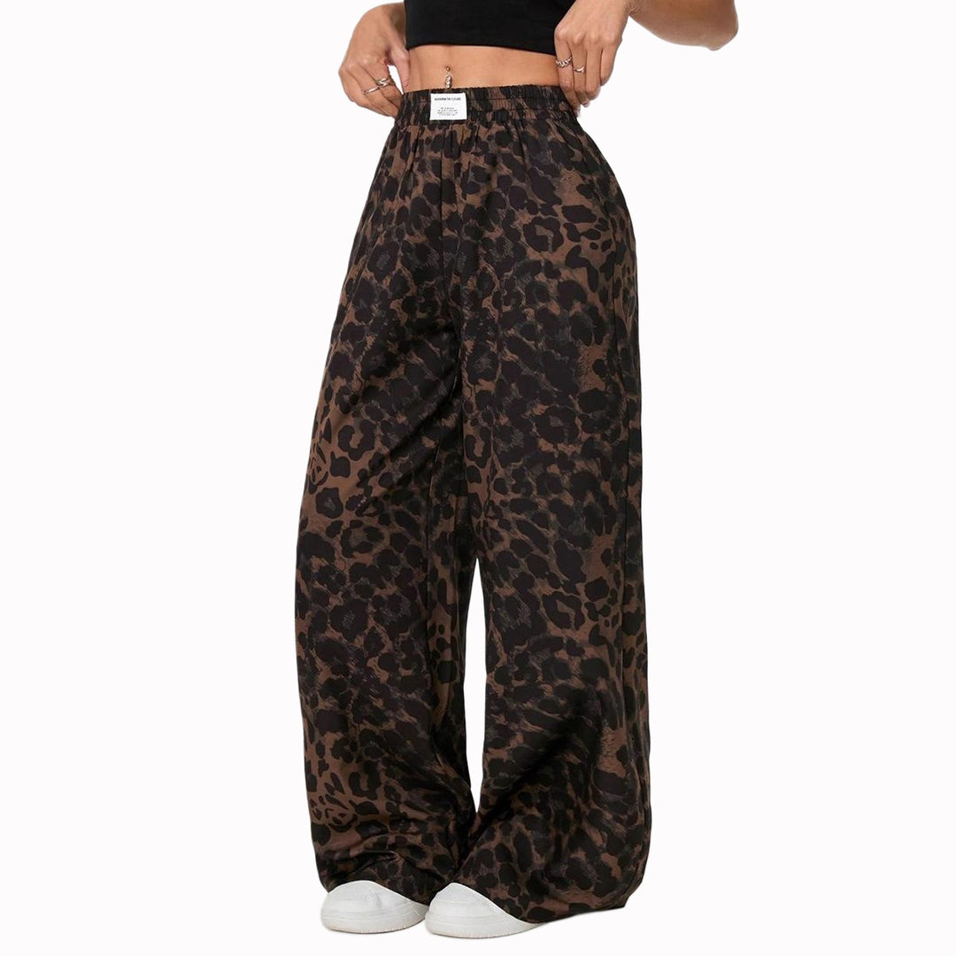 Damen Palazzo-Hose mit schickem Leopardenmuster Echo Archiv