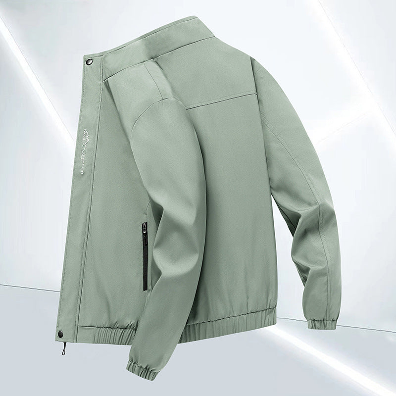 Leichte urbane Softshelljacke für Herren mit winddichter Membran und verdecktem Reißverschluss – Taviero