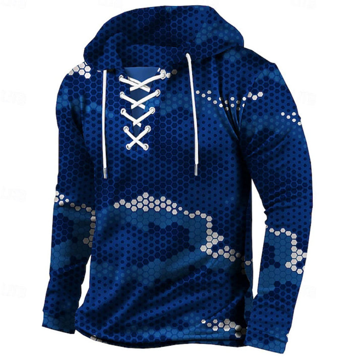 Herren Hooded Sweatshirt mit innovativem Wabenmuster Echoarchiv