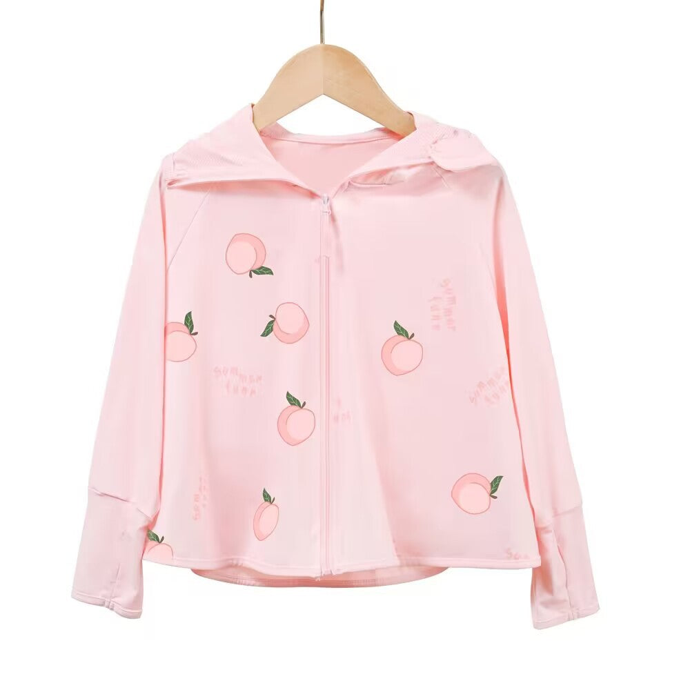Mädchen funktionale UV-Schutzjacke mit Kapuze Echo Archiv