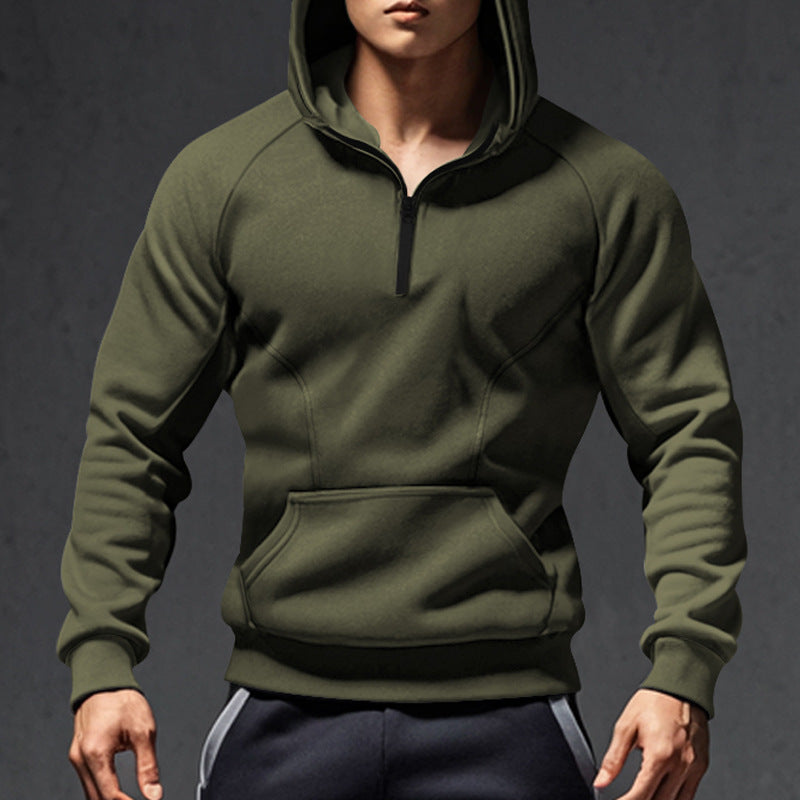 Herren Kapuzenpullover mit Reißverschluss und praktischen Taschen Echoarchiv