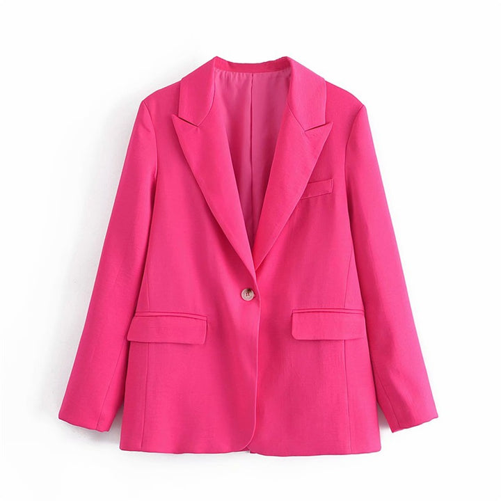 Damen Zweiteiliges Anzug-Set mit Oversized-Blazer und hochtaillierter Weitbein-Hose Echoarchiv