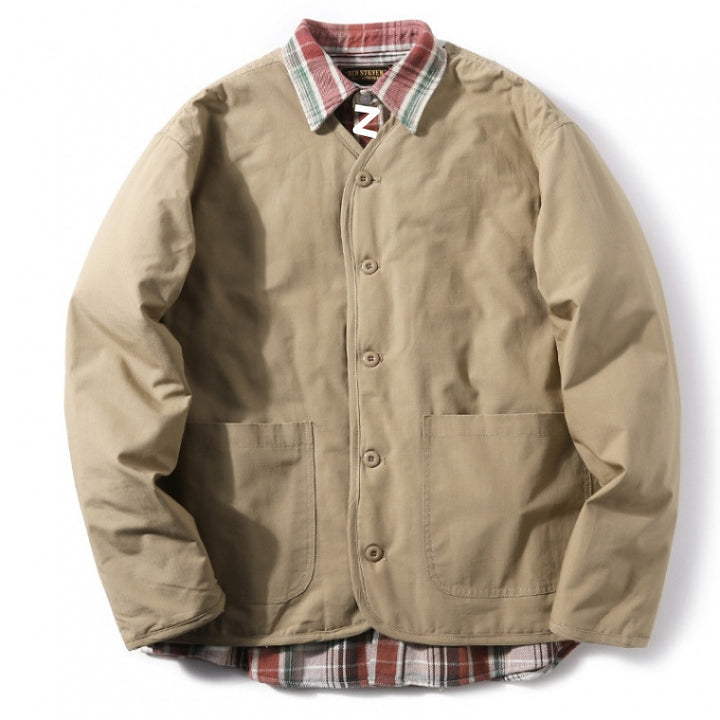 Herren gesteppte Freizeitjacke mit praktischem Kragen und innovativen Innenfutter Echoarchiv