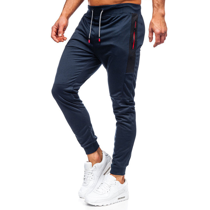 Herren Sportliche Slim-Fit Jogginghose mit seitlichen Reißverschlusstaschen Echoarchiv