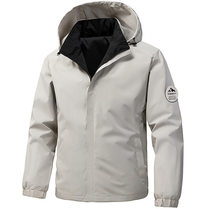 Herren technische Kapuzen-Softshelljacke mit verstellbarer Kapuze und Utility-Taschen Echo Archiv