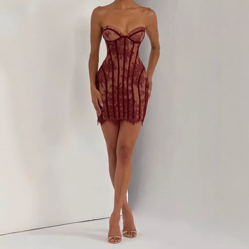 Damen Spitzen Kleid mit figurbetonter Silhouette Echo Archiv