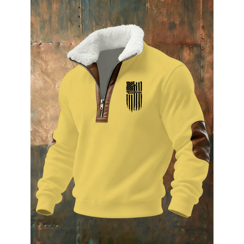 Herren Klassischer Kapuzenpullover mit Fleece-Detail Echoarchiv