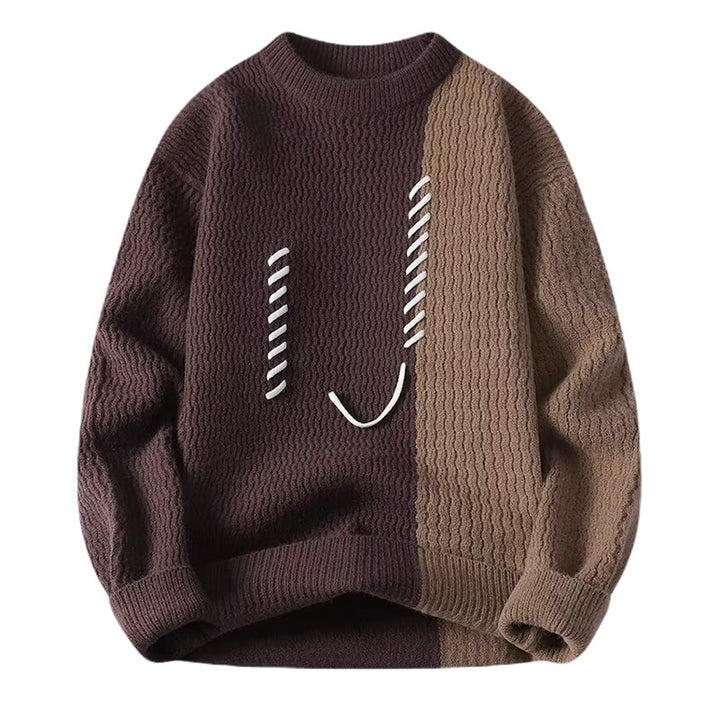 Herren Modischer Pullover mit Struktur Echo Archiv