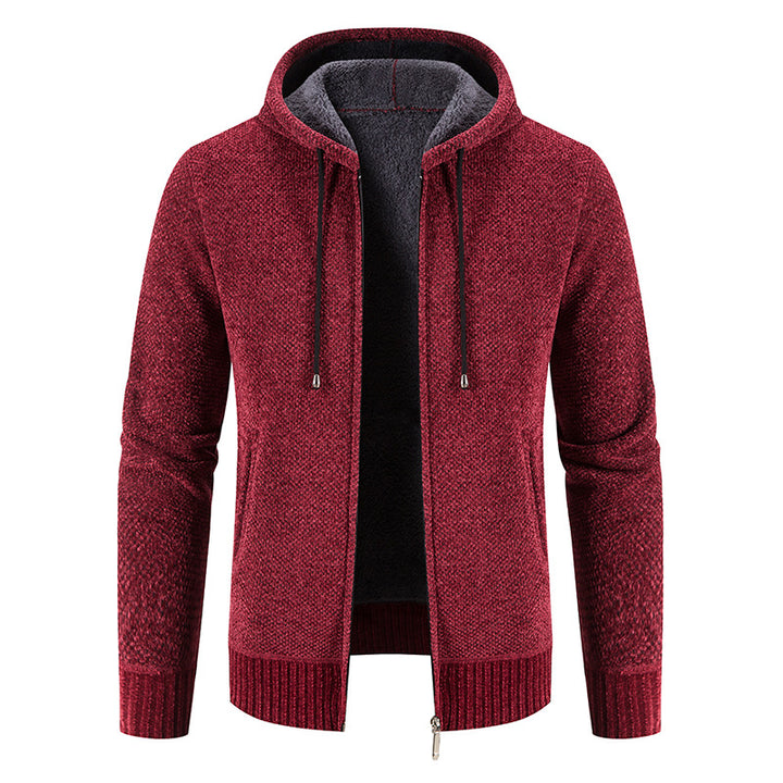 Herren Kapuzenjacke mit weichem Innenfutter und innovativem Design Echoarchiv