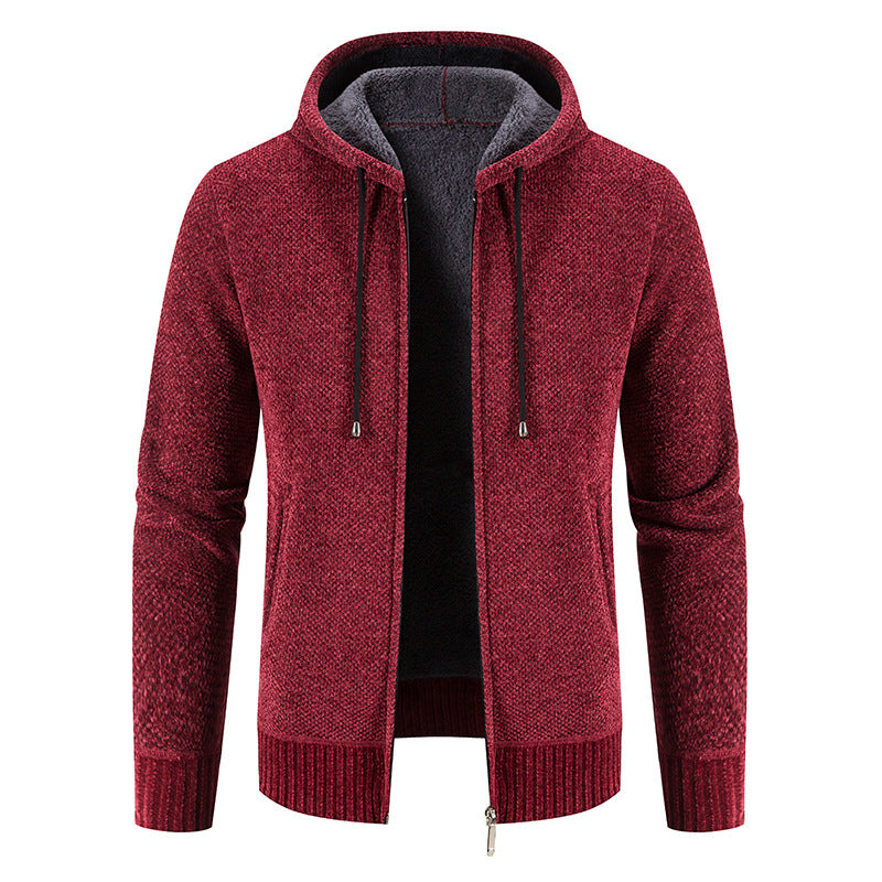 Herren Kapuzenjacke mit weichem Innenfutter und innovativem Design Echoarchiv