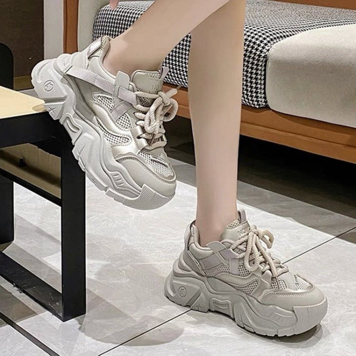 Damen modische Chunky Sneaker mit atmungsaktiver Netzstruktur und robuster Sohle Echo Archiv