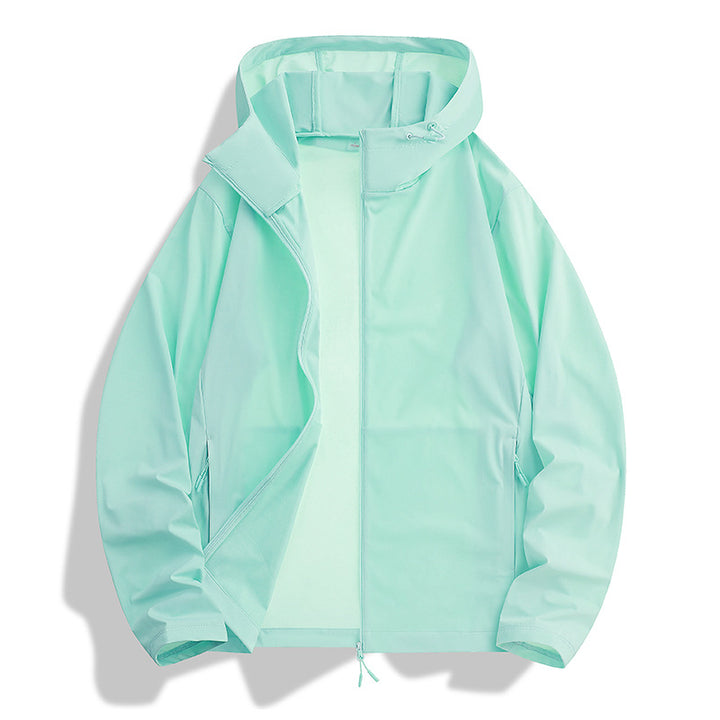 Damen Winddichte Kapuzenjacke Echo Archiv