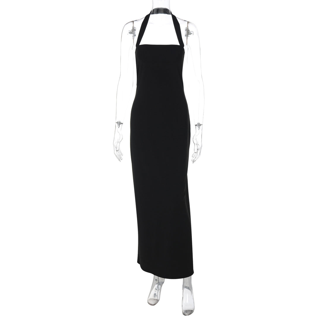 Damen Elegantes Maxikleid mit Halterneck und figurbetontem Schnitt Echo Archiv