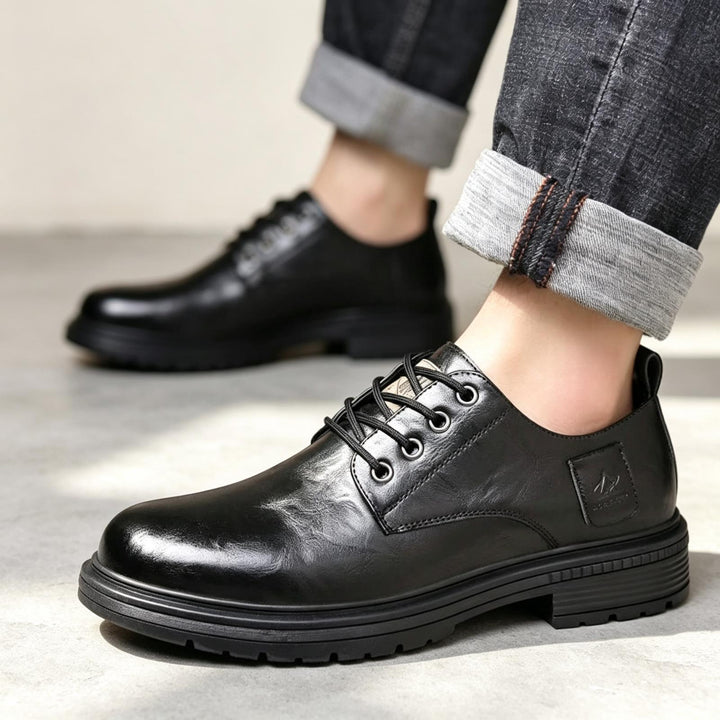 Herren Hochwertige Leder Schnürschuhe Echoarchiv