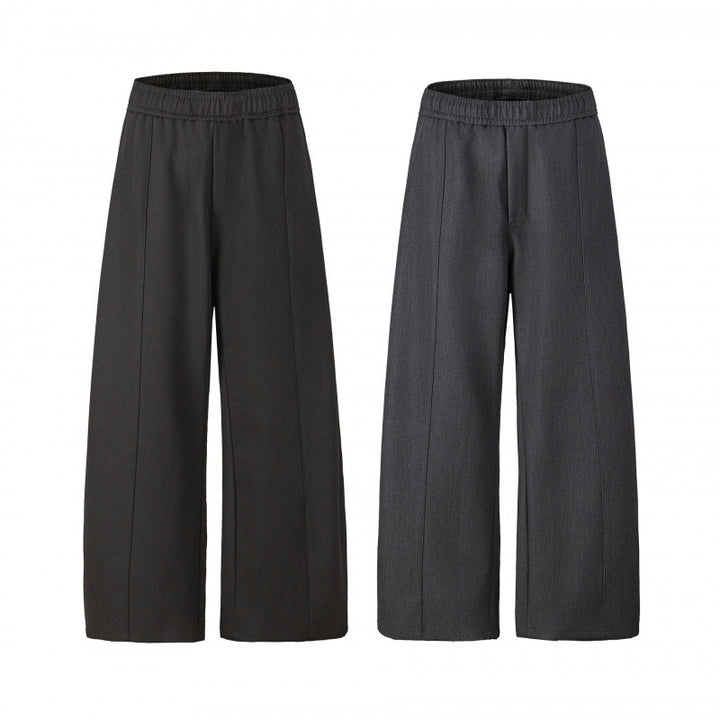 Damen Elegante Culotte-Hose mit weitem Bein, Bügelfalte und elastischem Komfortbund Echo Archiv