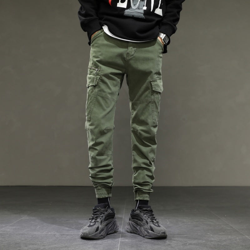 Herren moderne Cargohose mit elastischem Bund und praktischen Taschen Echoarchiv